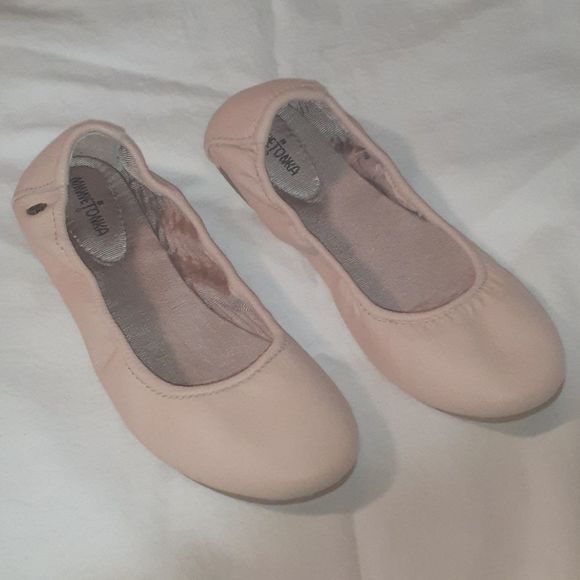Minnetonka Anna Ballet Flats‎ Shoes Blush Size 6 - Picture 4 of 12